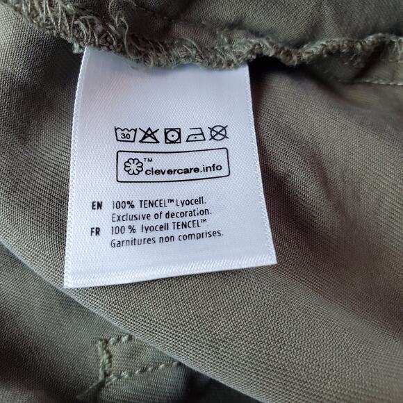 TenTree Womens XL Instow Casual Recycled Material Short Olive Night Green New - Picture 4 of 9